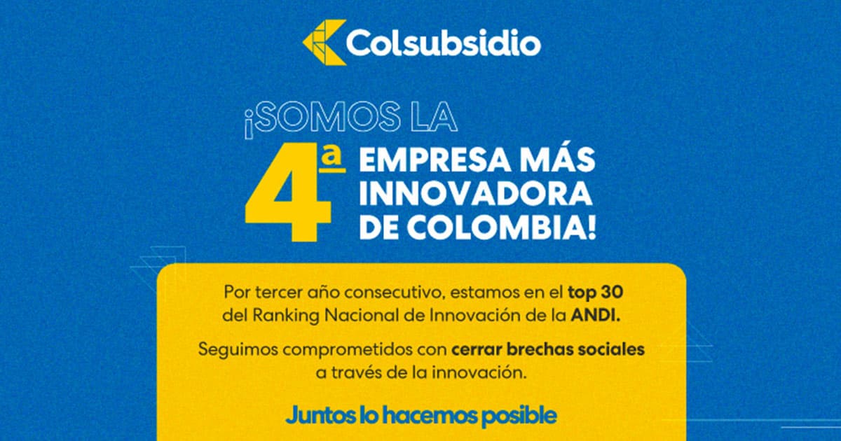 Colsubsidio es la Caja más innovadora de Colombia