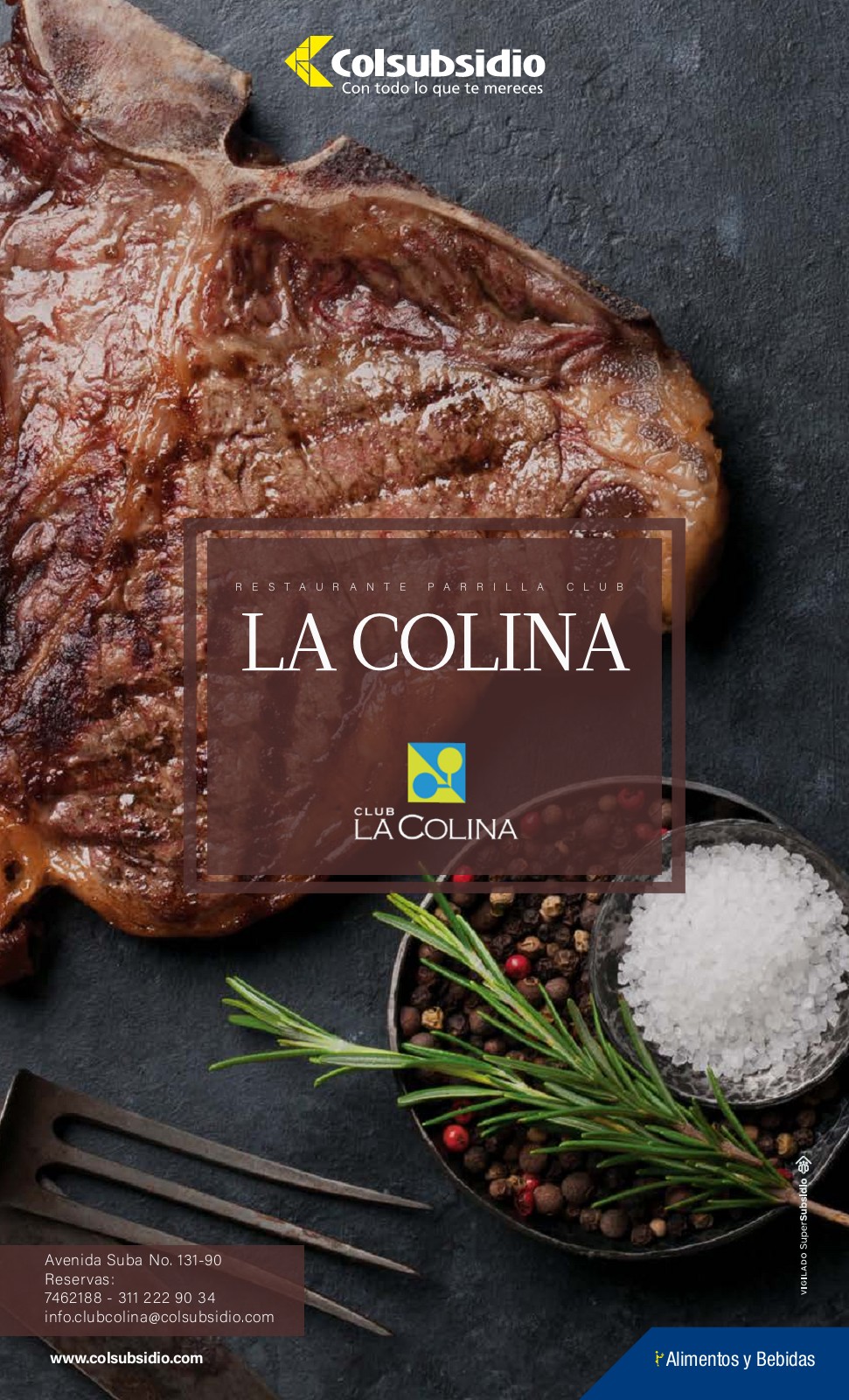 Carta Parrilla Club la Colina